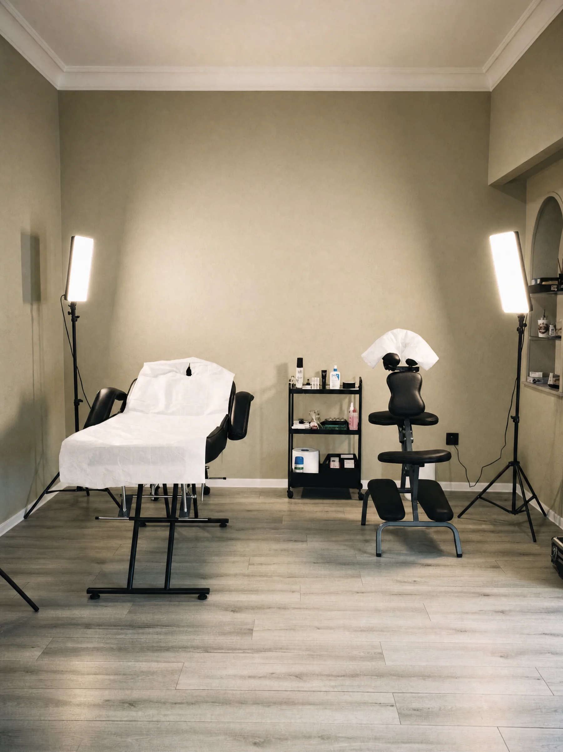 Scalp micropigmentation workspace in Athens